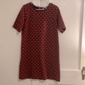 Loft Geometric Midi Dress
